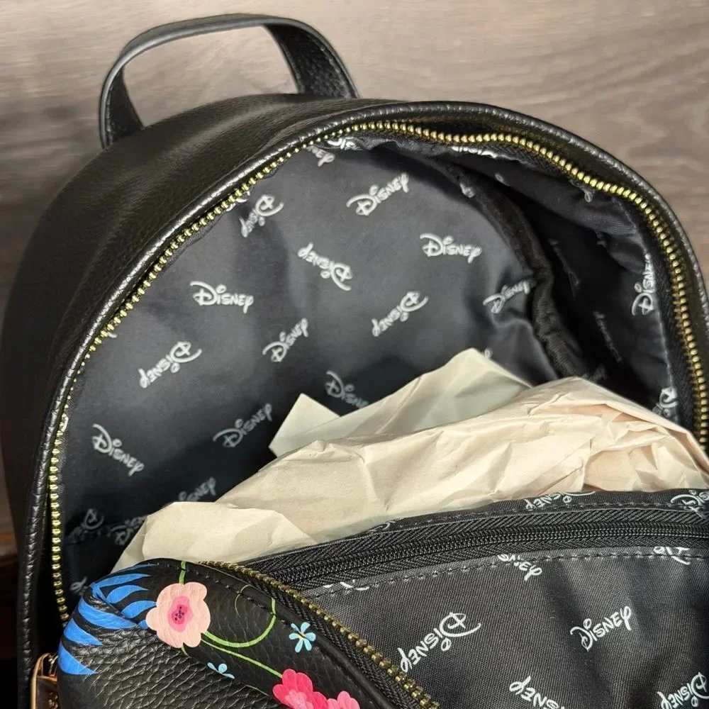 Wondapop Disney Cheshire Cat 12” Vegan Leather Mini Backpack in Black. NWT!